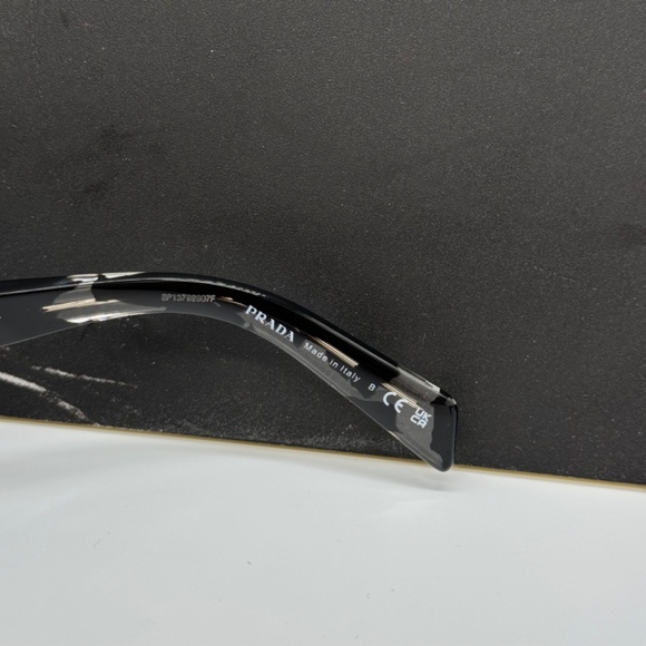 NEW PR A05S 15O70B PRADA BLACK GREY SQUARE SPR A05 15O70B UNISEX SUNGLASSES - Picture 9 of 10